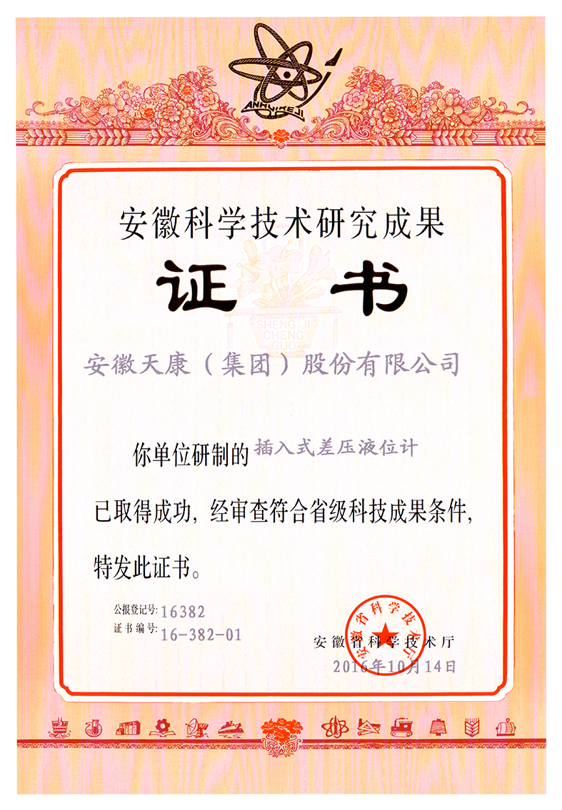 插入式差壓液位計